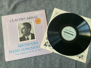 Rare Sax 2346 Beethoven Piano Conc 2 Etc Arrau Uk Columbia B/s Stereo Lp Nm/ex