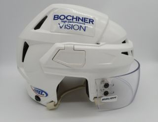 Toronto Marlies Pro Stock Hockey Helmet Ccm V08 White Rare Ahl Medium