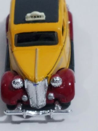 Cmw Ho Scale Yellow Taxi Cab With Great Detail Possibly 40s Ford.  Rare.