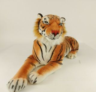 Vintage Large Bengal Tiger By Best Toys Realistic 45” Plush Huge Stuffed Animal
