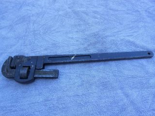 Antique Trimo - Trade Mark 24 " Pipe Monkey Wrench Pat 1889 97 Trimont