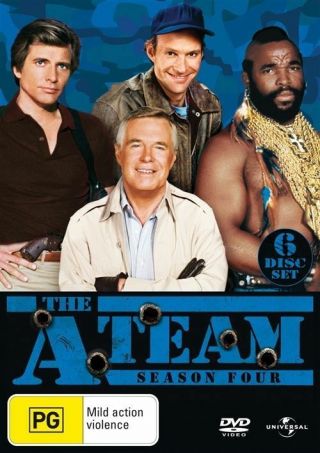 The A - Team Season 4 (6 Disc Dvd Box Set) Region 4 W/ Slipcover Tv Series Rare