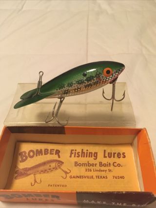 Vintage Bomber Fishing Lure 683 With Paperwork