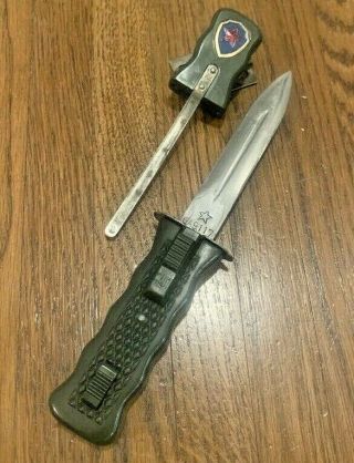Rare Chinese Military/Police Retractable Knife,  Unique Design,  SS Blade 3
