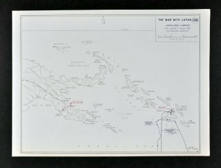 West Point Wwii Map War With Japan Battle Of Guadalcanal Solomon Islands Florida