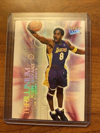 2000 - 01 Fleer Ultra Thrillinium Kobe Bryant 2t,  Insert,  Lakers Rare