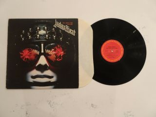 Vg Judas Priest Hell Bent Leather Lp Rare Orig.  1979 1b/1b Columbia Screaming