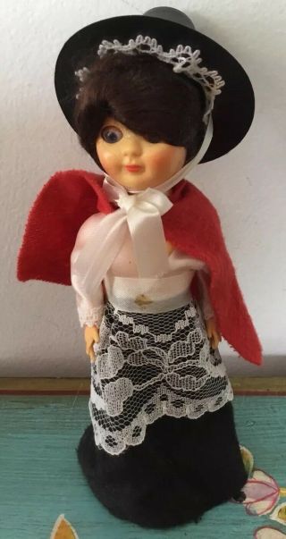 Vintage Plastic/celluloid Welsh Doll Sleep Eyes