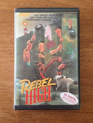 Rebel High Vhs Ex - Rental Video Tape On Premiere Home Video,  Comedy,  Rare B - Grade