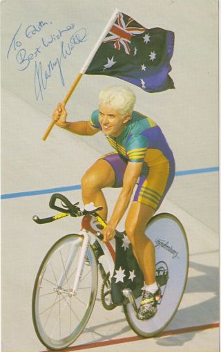Kathy Watt Australia Cycling Olympic Gold Medalist Rare Signed Photo