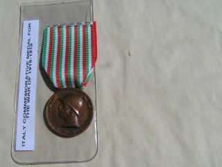 Italy Ww1 Commemorative Medal For The War Of 1915 - 1918,  Very Rare M/mark.
