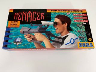 Sega Genesis Menacer Light Gun Controller Box Only Rare Collector 