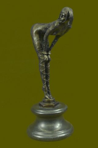Chiparus Signed Rare Bronze Sculpture Art Deco Dancer Hot Cast Figurine Lost Wax 2