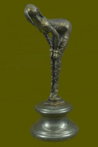 Chiparus Signed Rare Bronze Sculpture Art Deco Dancer Hot Cast Figurine Lost Wax 3