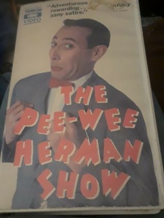 The Pee - Wee Herman Show - Vhs - Hbo Cannon Video - Rare - Never On Dvd