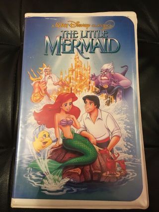 The Little Mermaid Disney Vhs Black Diamond Banned Cover Edition Rare