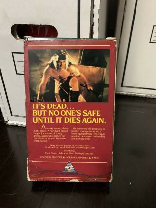 Death Curse Of Tartu VHS Bigbox Active Home Video Horror Rare 2
