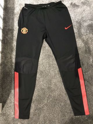 Rare Nike Manchester United Player Issue Drill Bottoms Training Pants Medium