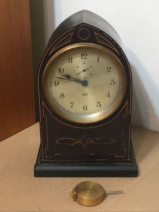 Rare Antique Morse Poole Bakelite Battery Beehive Mantle Clock