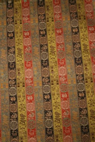 Tatsumura Textile 60 X 40 Cm Brocade With Design Of Red - Dyed Ivory Ruler,  Boxed