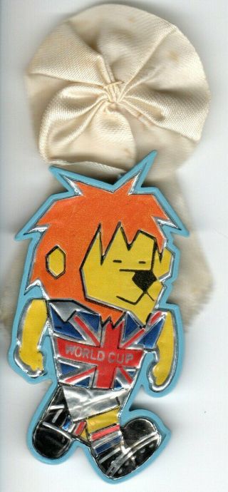 Rare World Cup Willie From 1966 Rosette - English Team Mascot Freepost