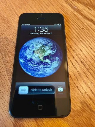 Apple Iphone 5 - 16gb Black & Slate " Very Rare Ios 6.  1.  4 Software "