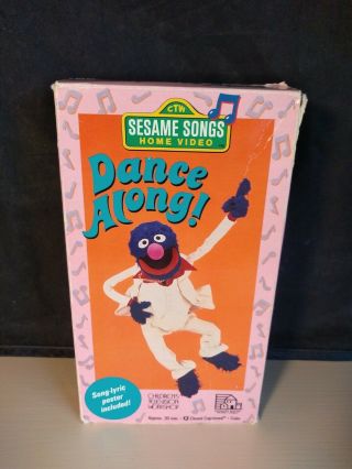 Rare - Sesame Street Dance Along (vhs 1990) Jim Henson Muppets