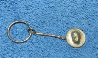 Rare 1966 John F.  Kennedy 3d Half - Dollar Key Ring Vintage Collectible Coin