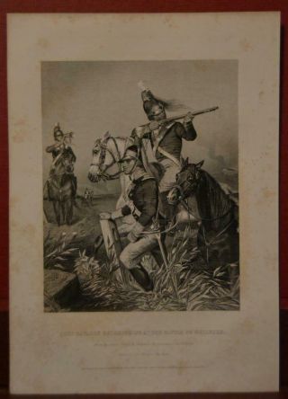 Revolutionary War Calvary Battle Of Guilford Antique 1850 