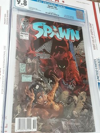 Spawn 36 Cgc 9.  8 Rare Newsstand 1:100 Todd Mcfarlane See My Other Listings For