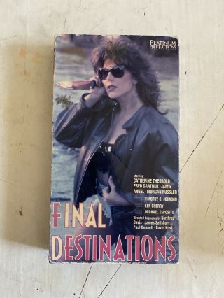 Final Destinations Vhs Rare Platinum Productions Sleaze Anthology Htf Oop