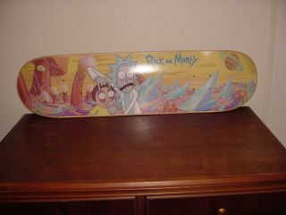 Rick And Morty Season 1 Cast And Crew Skate Board Deck Rare Ltd 250 Adult Swim