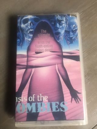 Oasis Of The Zombies Vhs Wizard Video Rare Horror