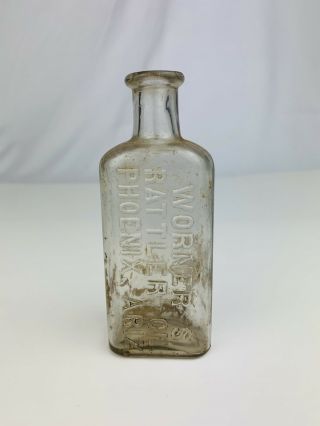 Rare Worner’s Rattler Oil Phoenix,  Arizona Medicine Bottle