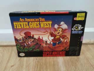 An American Tail: Fievel Goes West - Ntsc - Snes - Nintendo - Rare - Complete