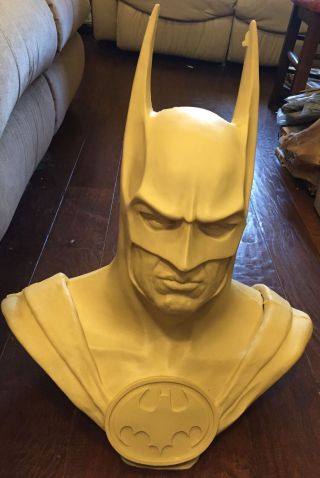Rare Mike Hill ”1:1 Unpainted Batman Bust Michael Keaton Resin