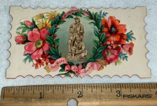 Antique Rogers Statuary Civil War Soldier Greeting Calling Card One More Shot