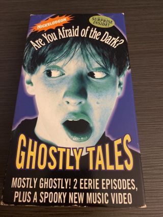 Nickelodeon Are You Afraid Of The Dark Ghostly Tales Vhs 1994 Rare