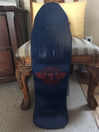 2018 Steve Caballero Skateboard Deck Reissue By Powell Peralta - Rare Navy / Red