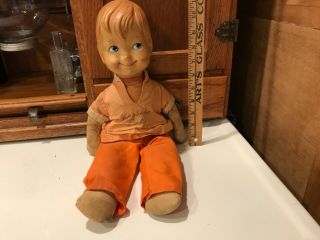 Christopher Robin Doll Rare Well Loved Vintage Old Disney Winnie The Pooh