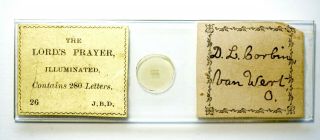 Antique Microscope Slide - The Lord 