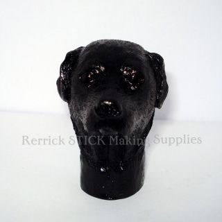 Black Labrador Cast Resin Handle For Walking Stick Making