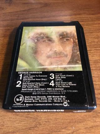 George Harrison Self Titled Rare 8 Track Tape Late Nite Bargain