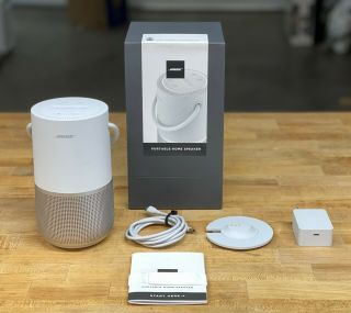 Bose Portable Home Speaker & Charging Dock - Rare White - Google/alexa