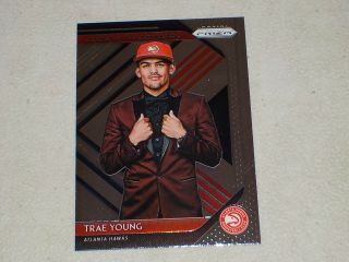 2018 - 19 Prizm Trae Young Rookie Card Luck Of The Lottery Rare Tj