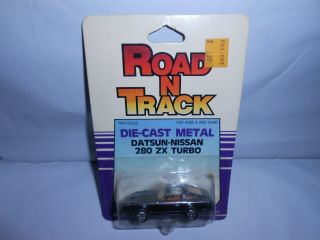 Vtg 1986 Moc Ertl Road N Track Datsun - Nissan 280 Zx Turbo 1880 Black 1/64 Rare