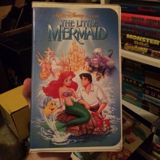 The Little Mermaid Vhs Black Diamond Walt Disney Banned Cover Rare
