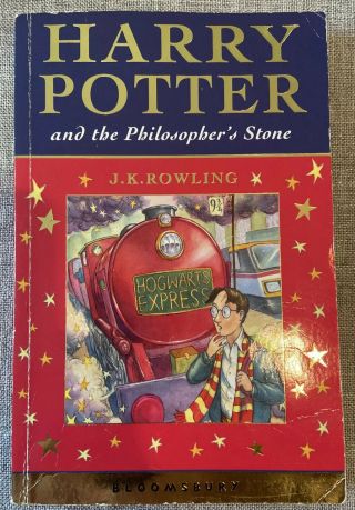 Rare Full set 7 Harry Potter Books 1st/1st Bloomsbury Edition Philosophers Stone 2
