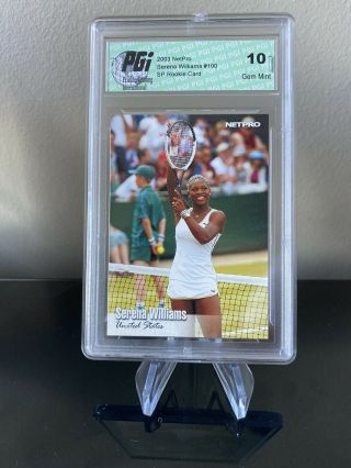 2003 Netpro Tennis Serena Williams Rookie Card Rare Rc 100