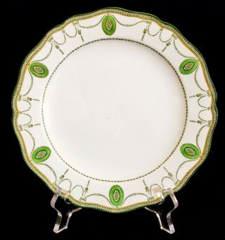 Cond.  Rare Antique Royal Doulton Countess Green 7 5/8 " Dessert Plate (s)
